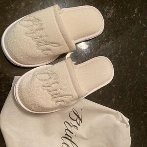 Bride bedroom slides/shoes